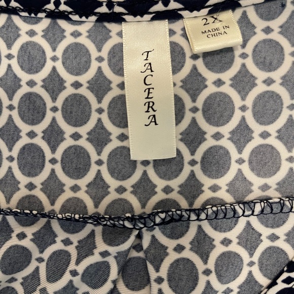 Tacera Dress Size 2X black/white/orange - Picture 8 of 8